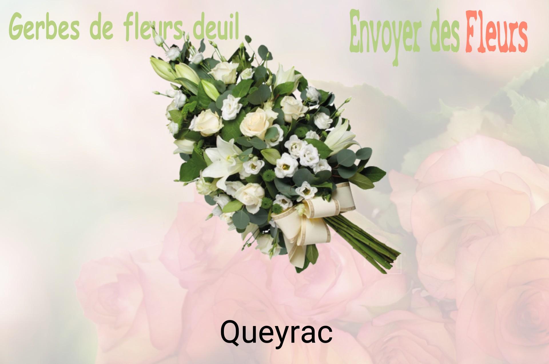 Gerbe de fleurs de deuil livrée à Queyrac